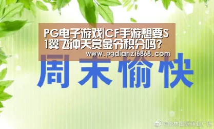 PG电子游戏|CF手游想要S1翼飞冲天赏金令积分吗?那就来拆盲盒吧(图1) PG麻将官网入口